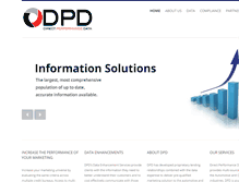 Tablet Screenshot of dpddata.com